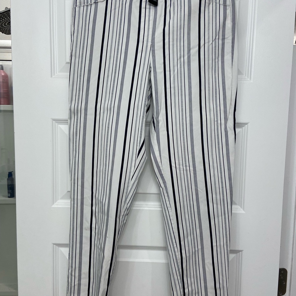 Black and White Striped Pants by Zac & Rachel